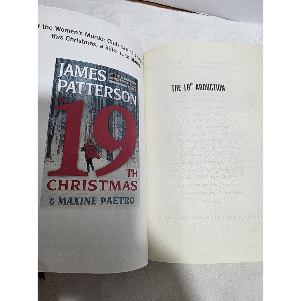 The 18 Abduction Women''s Murder Club) - Paperback By Patterson, James - GOOD - Picture 3 of 3